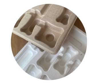 Calages et emballages en cellulose moulée